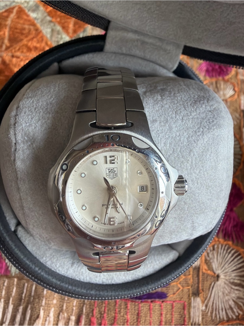 Tag Heuer Silver Stainless Steel Women's Watch Kirium Quartz